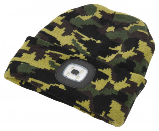 Fes camuflaj cu lanterna cu LED si incarcare usb Cattara TT14020 - Img 2