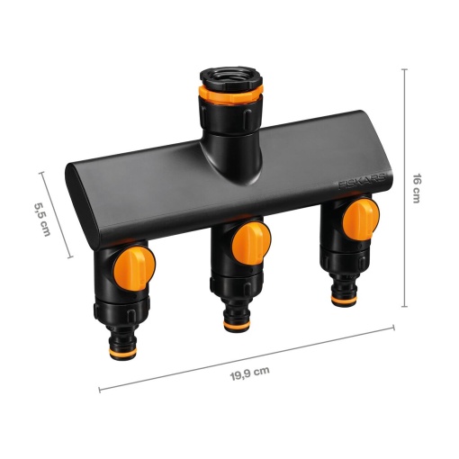FISKARS Conector robinet cu 3 cai Fiskars Comfort On/Off, diametru conector 1/2", 3/4", 1" - 1070578 - Img 4