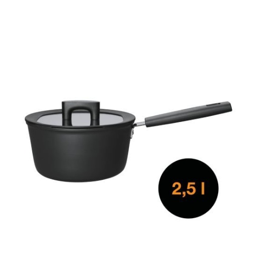 FISKARS Cratita cu capac, din aluminiu, antiaderenta, Fiskars Hard Face, 2.5 l - 1052235 - Img 2