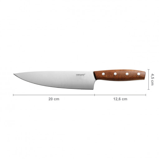 FISKARS Cutitul bucatarului Fiskars Norr, 20 cm, otel inoxidabil -1016478 - Img 2