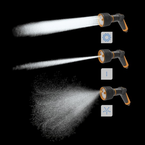 FISKARS Pistol pentru stropit, 3 functii, control la deget, Comfort - 1065486 - Img 3