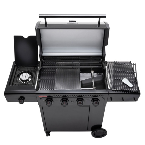 Gratar pe gaz Char-Broil Essential 4 G cu 4 arzatoare, grile din fonta, TRU-Infrared - 140235 - Img 4