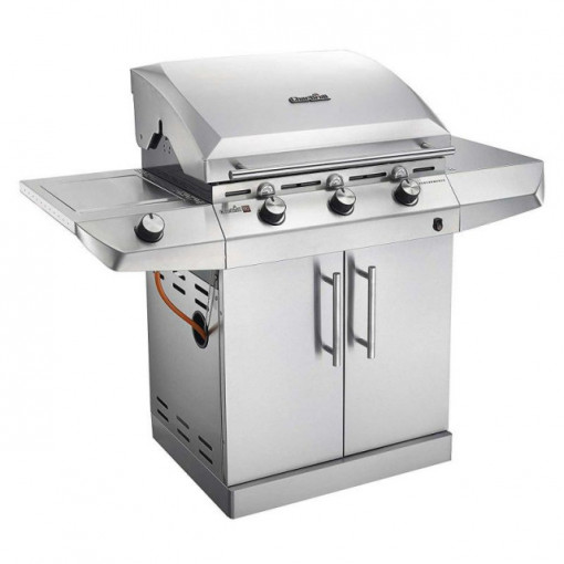 Gratar pe gaz cu 3 arzatoare din inox, TRU-Infrared, gratare din fonta, Char-Broil Performance T36G5 - 140675 stanga