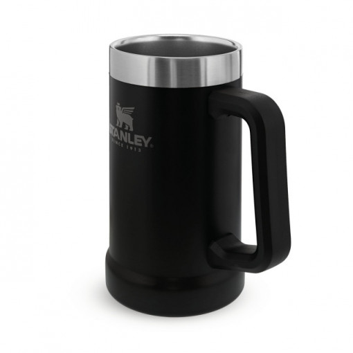 Halba Stanley The Big Grip Beer Stein Matte Black Pebble 0.47L - 10-02874-034 2