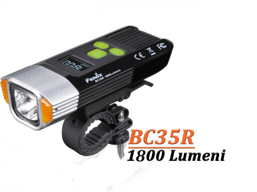 Lanterna bicicleta de ghidon Fenix BC35R Reincarcabila 1800 Lumeni 146 Metri