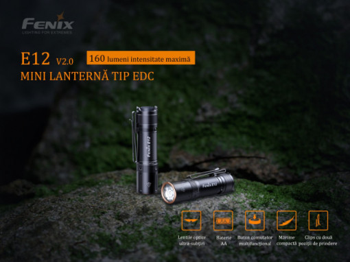 Lanternă EDC160 Lumen 68 Metri Fenix E12 V2.0 - ADV-430-001 - Img 3