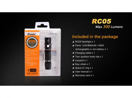 Lanterna Fenix RC05 300 lumeni 90 metri 7
