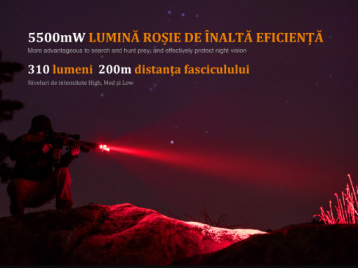 Lanterna Fenix TK25 - Versiune Red - 1000 Lumeni 225 Metri 2