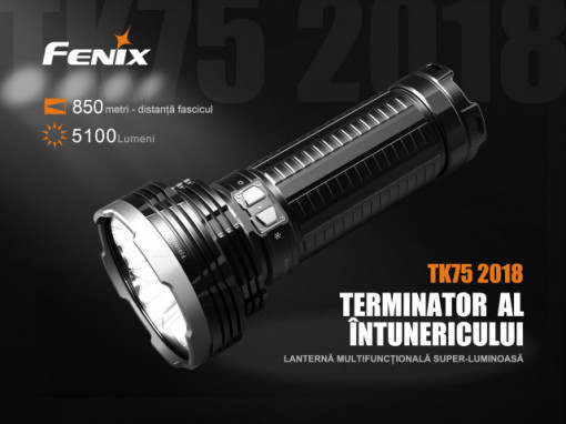 Lanterna Fenix TK75 Rencarcabila 5100 lumeni 850 metri 2