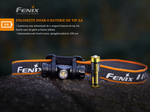 Lanterna frontala Fenix HM23 240 lumeni 53 metri 2