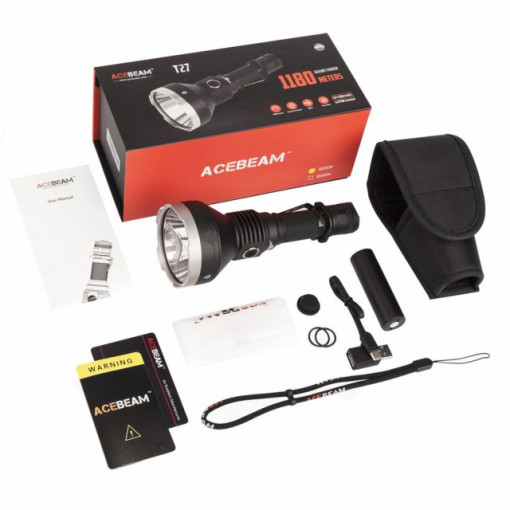Lanterna profesionala de vanatoare Acebeam T27, 2500 lumeni, 1180 m 3