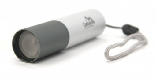 Lanterna reincarcabila LED 120lm Zoom Silver Cattara TT13164 - Img 5