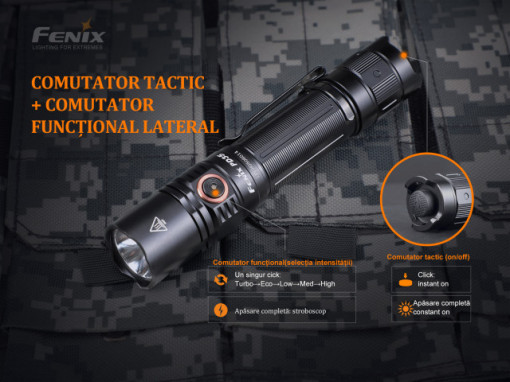 Lanternă Tactică Fenix PD35 V3.0 - 1700 Lumeni - 357 Metri - ADV-452-001 5