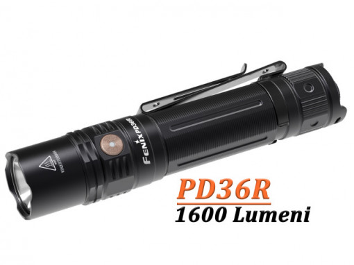 Lanterna Tactica Reincarcabila Fenix PD36R 1600 Lumeni 283 Metri