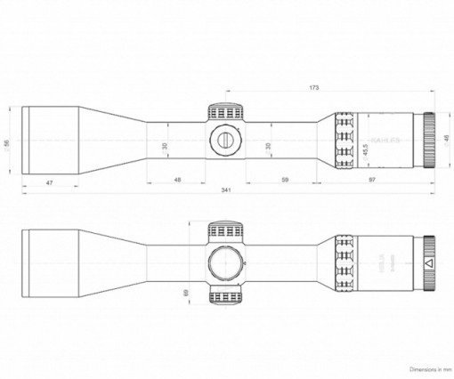 Luneta de arma pentru vanatoare Kahles Helia 2-10x50i 4-Dot - 10624 6