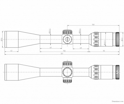 Luneta de arma pentru vanatoare Kahles Helia 3 4-12x44i 4-Dot - 10586 4