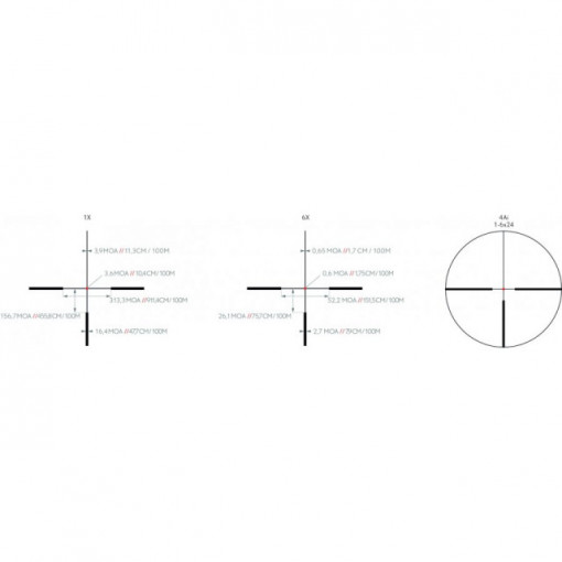 Luneta de arma pentru vanatoare Kite Optics K6 HD 1-6X24/IRA4I/30MM - VBO.K282387 5