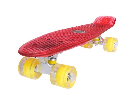 Penny board Mad Cruiser Full LED ABEC 7-rosu - Img 7