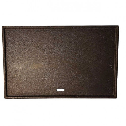 Plita din fonta cu 2 fete neteda si grill 41,5 x 26,5 cm pentru gratarele Activa Lord 302 - 20003 fata neteda
