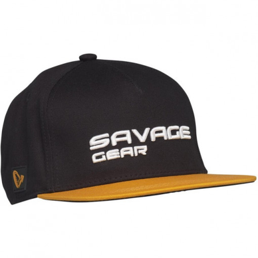 Sapca Savage Gear Flat Peak 3D Logo Black Ink - A8.SG.73713 2