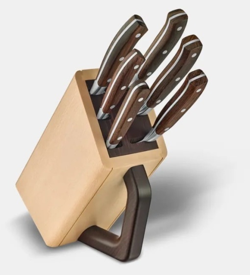 Set pentru bucatarie Victorinox Grand Maitre Knife Block, 6 piese, Wood 7.7240.6 - Img 4