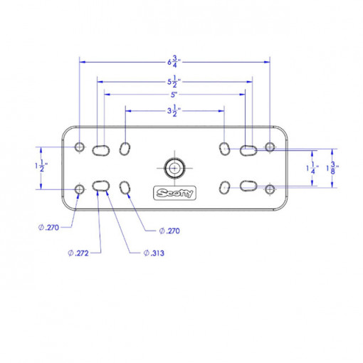 Suport pentru sonar Scotty cu bila mare - SCT163 - Img 2