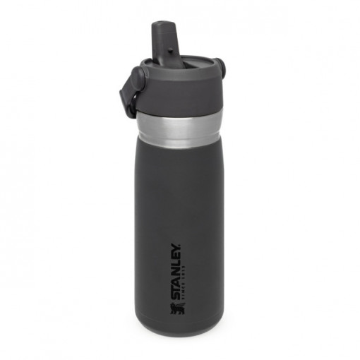 Termos Stanley cu pai pliabil The IceFlow Charcoal 0.65 l - 10-09697-008 2