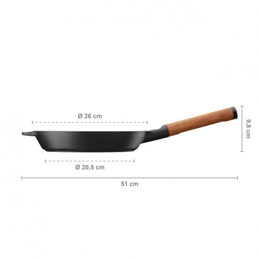 Tigaie din fonta Fiskars Norden, Ø 26 cm - Img 5