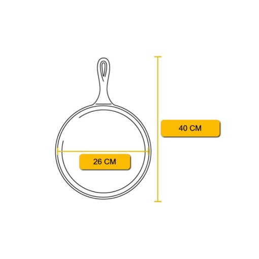 Tigaie din fonta pentru clatite Lodge 26 cm - L-9OG3 - Img 4