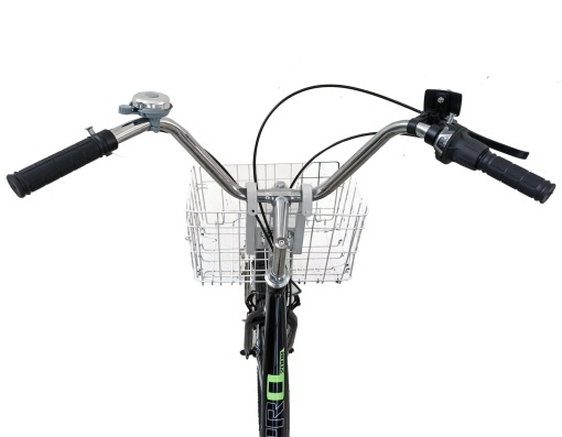 Tricicletă 24" pentru adulți BR CYCLES Pro2008-VB, cadru oțel 16", 7 viteze, frâne V-Brake/tambur, negru - Img 6