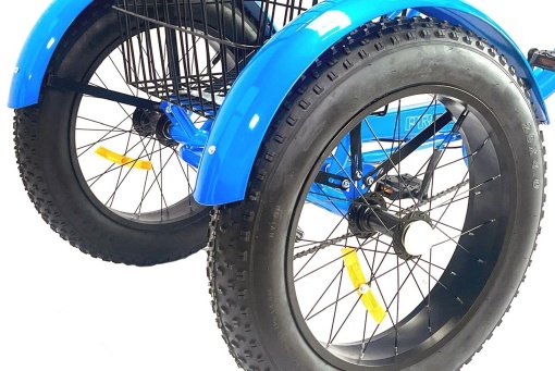 Tricicletă adulți BR Pro2025, 20", 7 viteze, frâne pe disc, cadru din oțel 15", albastru - Img 7