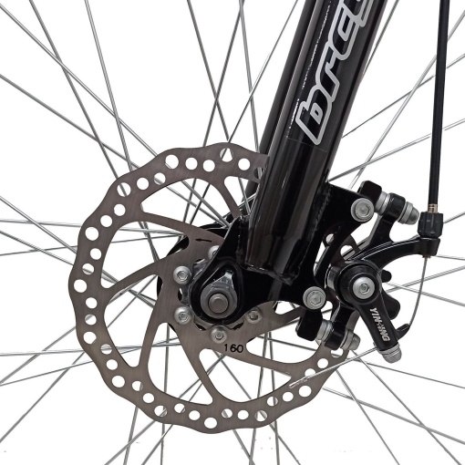 Bicicleta BR TARGET Carrier 29", 21 viteze, frane pe disc, cadru otel 17", manete secventiale, negru/argintiu - Img 13