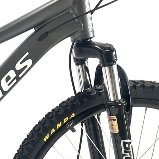 Bicicleta BR Tornado 26", 21 viteze, frane pe disc, cadru din aluminiu 13.5", manete secventiale, gri - Img 10