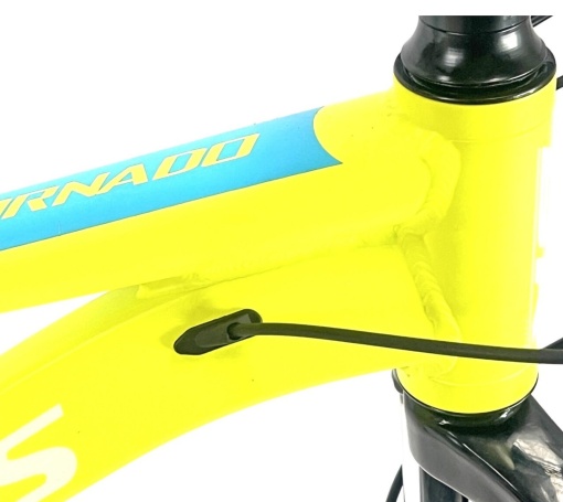 Bicicleta BR Tornado 26", 21 viteze, frane pe disc, cadru din aluminiu 13.5", manete secventiale, galben - Img 3