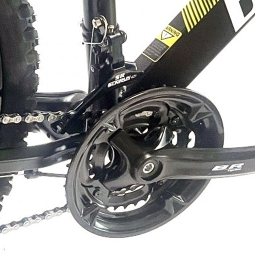 Bicicleta BR Tornado ProMG 24", jante MAGNEZIU, 21 viteze, frane pe disc, cadru din aluminiu 13", manete secventiale, negru - Img 5