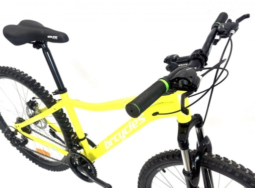Bicicleta BR TSUNAMI PRO2025 26", 21 viteze, frane pe disc, cadru otel 15", manete secventiale, galben - Img 2