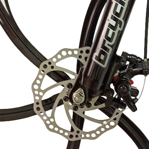 Bicicleta BR Tsunami ProMG 24", cadru otel 13", jante magneziu, manete secventiale, frane disc, 21 viteze, negru - Img 7