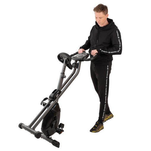Bicicleta Magnetica Pliabila inSPORTline Xbike, Negru - Img 2