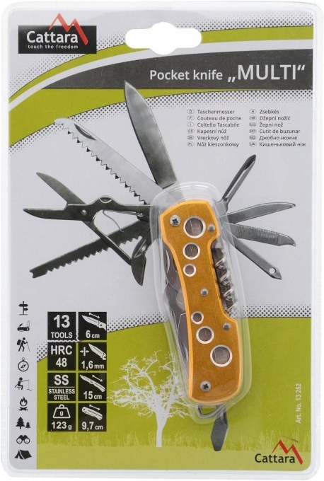 Briceag multifunctional Cattara lama 6cm TT13252 - Img 3