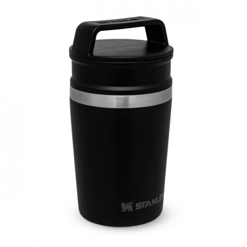 Cana Termoizolanta Stanley The Shortstack Travel Mug Matte Black Pebble 0.23 L - 10-02887-067 2