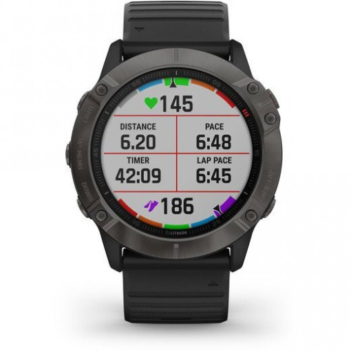 Ceas Garmin Fenix 6X Sapphire Carbon/Black 51mm - HG.010.02157.11 grafic antrenament