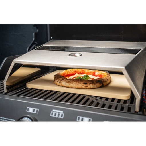 Cuptor din inox cu piatra pentru pizza, compatibil cu gratarele Enders Monroe Pro, Hyde si Colorado - 7881 - Img 5
