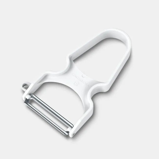 Curatator Victorinox Rapid Peeler, 110mm, lama dubla zimtata, ABS, white 6.0933 - Img 3
