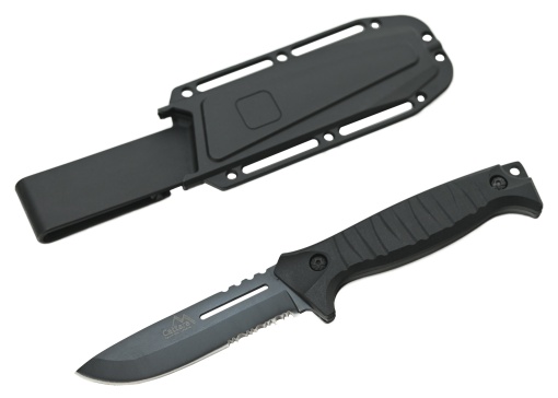 Cutit outdoor Cattara Warrior 22.5cm, teaca tactica cu prindere curea - TT13221 - Img 6