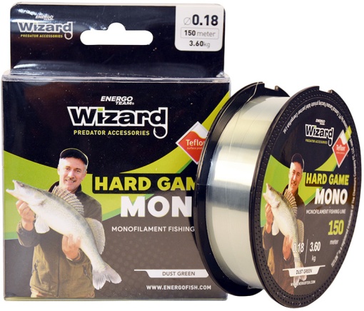 Fir Monofilament EnergoTeam Wizard Hard Game Mono Line, Transparent, 150m