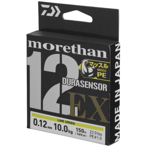 Fir Textil Daiwa Morethan 12-Braid Lime Green 150m - Img 2
