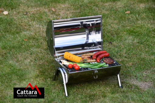 Gratar pe carbuni DUBLU 2x 38cm Cattara TT13034 - Img 6
