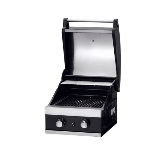 Gratar pe gaz cu 2 arzatoare din inox, incastrabil, gratare din fonta, Grandhalll Classic - K02000232A - Img 4