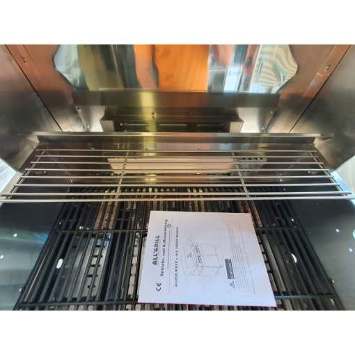 Gratar pe gaz din inox ALL GRILL Allrounder L cu 4.1 arzatoare si arzator ceramic pentru rotisor - 100304 - Img 7