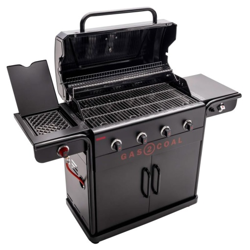 Gratar pe gaz si carbuni hibrid Char-Broil Gas2Coal 2.0 440 Special Edition, plita si sear burner - 140995 - Img 3